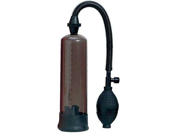 Hand vacuum pump with pear